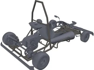 Go Kart 3D Model