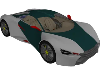 Sport Car Concept 3D Model