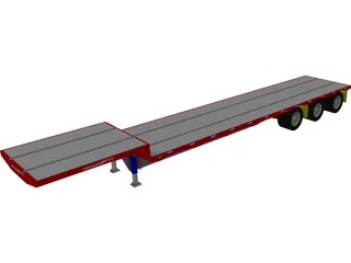 Dropdeck Trailer 3D Model