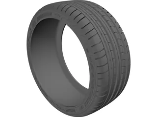 Dunlop Sport Maxx GT Tire 3D Model