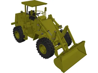 Wheel Loader 3D Model