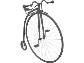 Bicycle Old 3D Model