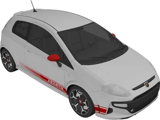Fiat Punto Abarth (2011) 3D Model