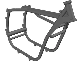 BMW 2V R series frame R80/R100 3D Model