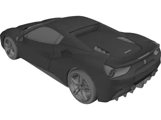Ferrari 488 GTB Spider (2016) 3D Model