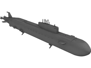 K-141 Submarine 3D Model
