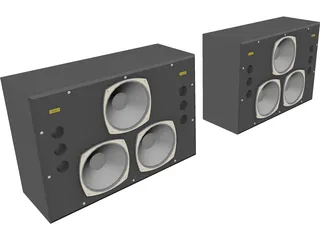 Tannoy Dreadnought Studio Monitor Speakers 3D Model