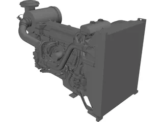 Volvo Penta TAD1362VE Engine 3D Model