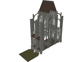 Notre Dame Reims 3D Model