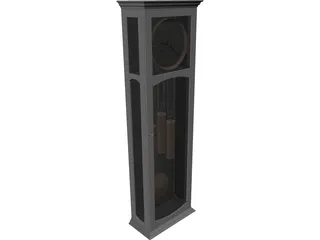 Long Case Clock 3D Model