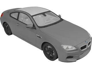 BMW M6 Coupe (2014) 3D Model