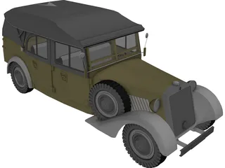 Mercedes-Benz 170 VK Kubelsitzwagen (1938) 3D Model