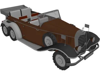 Mercedes-Benz G4 (1939) 3D Model