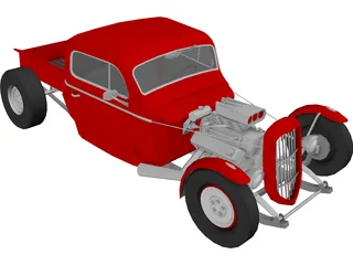 Hot Rod 3D Model