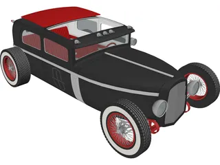 Hot Rod 3D Model