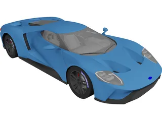 Ford GT (2017) 3D Model