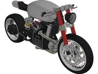 Honda CX500 3D Model