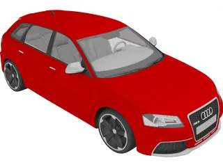 Audi RS3 Sportback (2012) 3D Model