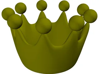 Cartoon Crown 3D Model