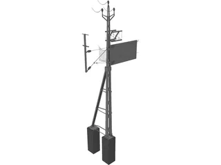 Powerpoles 3D Model