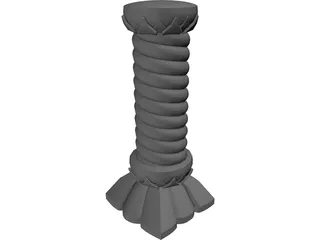 Fantasy Column 3D Model