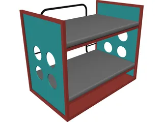 Kids Bed Baby 3D Model