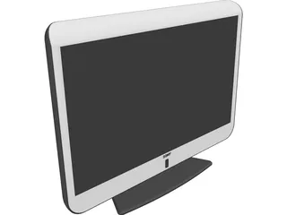 Sony Black Screen Plasma 3D Model