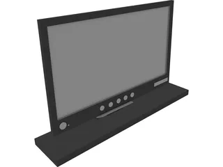 Sony Flat Screen Monitor 3D Model