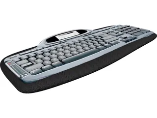 Logitech MX5000 Keyboard 3D Model