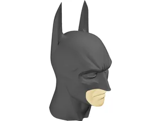 Batman Cowl and Face 3D Model