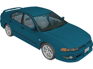 Mitsubishi Galant VR6 3D Model