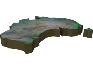 Australia 3D Model