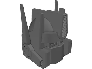 Transformers Optimus Prime Head 3D Model