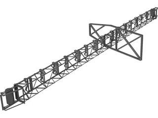 Conveyor 24m 3D Model