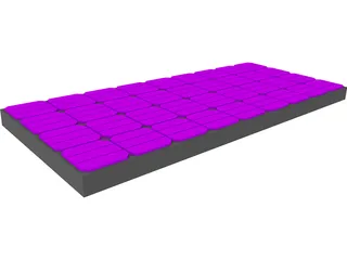 Solar Panel Rooftop 3D Model