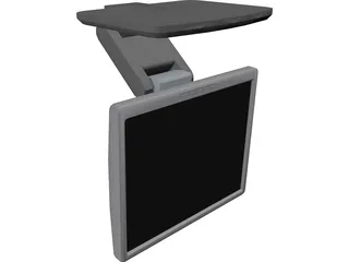 HP LCD Monitor 3D Model