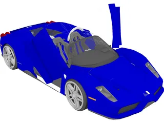 Ferrari Enzo Cabrio [Tuned] 3D Model