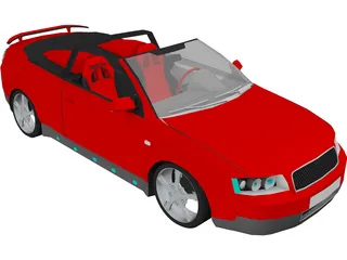 Audi A4 Cabrio [Tuned] 3D Model