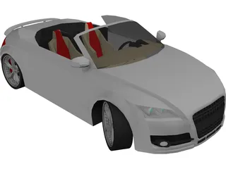 Audi TT Cabrio Roadster [Tuned] 3D Model