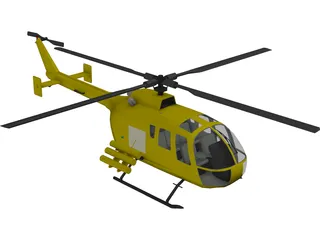 MBB BO 105 3D Model