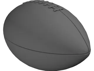 American Football Ball 3D Model