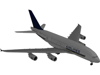 Airbus A380-800 3D Model