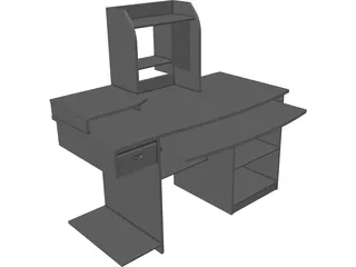 Computer Desk 3D Model