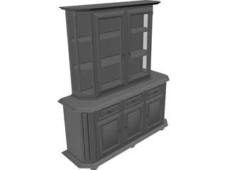 Wood Hutch 3D Model