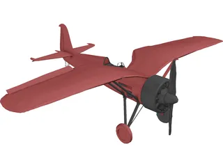 PZL P.11C 3D Model