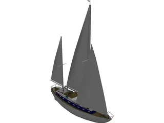 Sailboat 3D Model