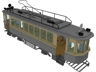 Trolley Russian WW1 Type-H 3D Model