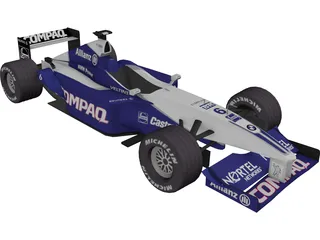F1 Car Williams (2001) 3D Model