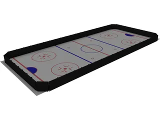 Ice Hockey Course 3D Model