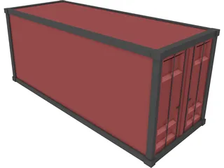 Container 20ft 3D Model